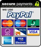 We accept all credit / debit cards via paypal