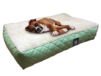 Dog Duvet Mattress - Quilted Fleece Topped Various Sizes & Colours