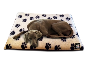 FLEECY DOG CRATE MATS / TRAVEL BEDS - Various Sizes & Colours