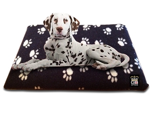 FLEECY DOG CRATE MATS / TRAVEL BEDS - Various Sizes & Colours