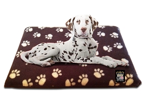 FLEECY DOG CRATE MATS / TRAVEL BEDS - Various Sizes & Colours