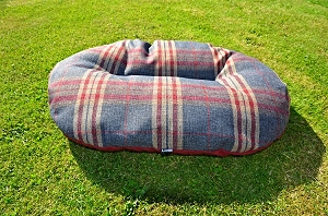 Oval Cushions For Baskets Check Mayfair Granite - Various Sizes
