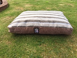 Bean Dog Duvet Mattress Stripe Chatsworth Nutmeg