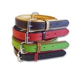 Dog Doza Colour Fusion Leather Dog Collar