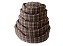 Oval Basket Brown Tartan Oval Washable Dog Bed Various Sizes