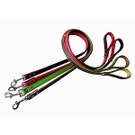 Dog Doza Colour Fusion Leather Dog Lead