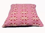 Union Jack Stylish Dog Cushion in Pinks Various Sizes