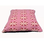Union Jack Stylish Dog Cushion in Pinks Various Sizes