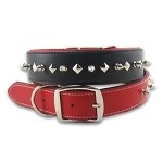 STUDDED LEATHER COLLAR