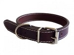 Dog Doza Deluxe Tradional 100% Real Leather Collars